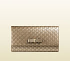 Gucci bow microguccissima leather continental wallet 388679