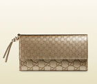 Gucci bree guccissima leather continental wallet 323396