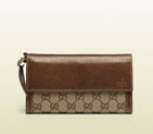 Gucci bree original GG canvas continental wallet 323396