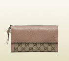 Gucci bree original GG canvas continental wallet 323396