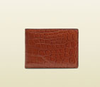 Gucci crocodile bi-fold wallet 233187 EC12R 6419 233187