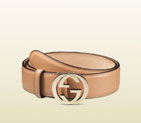 Gucci leather belt with interlocking G buckle 370543 AP00G 2754 370543