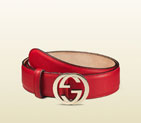 Gucci leather belt with interlocking G buckle 370543 AP00G 6523 370543