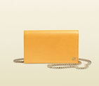Gucci leather chain wallet 354697 ARU0Y 7100
