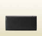 Gucci leather continental wallet with microguccissima trim 256434 A8WQN 1000 256434