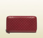 Gucci microguccissima leather zip around wallet 307987