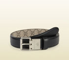 Gucci reversible leather and gg supreme belt 387035 BTTAN 8775 387035
