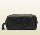 Gucci soho large black leather cosmetic bag 308637 A7M0G 1000
