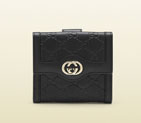 Gucci sukey guccissima leather french flap wallet 334457