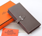 Hermes Bearn Japonaise Bi-Fold Wallet Original Saffiano Leather A208 Dark Gray A208