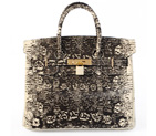 Hermes Birkin 30CM Tote Bags Lizard Leather Gold hardware H30