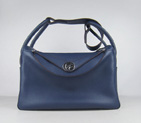 Hermes Lindy 34CM Shoulder Bag Dark Blue H1056 H1056