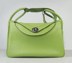 Hermes Lindy 34CM Shoulder Bag Green 6208 H1056