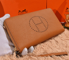 Hermes Long Zip Wallet A1188 Wheat A1188