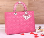 Lady Dior Bag Medium Bag Sheepskin Leather D1667 Peach D1667