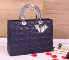 Lady Dior Bag Medium Bag Sheepskin Leather D1667 Royalblue D1667