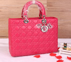 Lady Dior Bag Medium Bag Sheepskin Leather D9603 Rose D1667