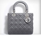 Lady Dior bag in Dior grey lambskin CAL44551 M00G