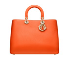 Large Tangerine leather Diorissimo bag M0901OTRL M282