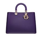 Large Violet leather Diorissimo bag M0901OVPU M482