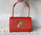 Louis Vuitton EPI Leather Chain Louise Shoulder Bag M48618 Red M48618