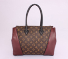 Louis Vuitton Monogram Canvas & Leather W PM M40941 Burgundy M40941