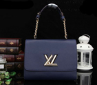 Louis Vuitton Original Leather Twist Bag M48618 Royal M48618