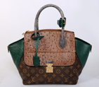 Louis Vuitton Precious Leather Majestueux Tote PM N91278 Green N91278