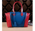 Louis Vuitton Veau Cachemire LOCKIT M96488 Blue&Red M96488