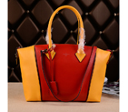 Louis Vuitton Veau Cachemire LOCKIT M96488 Red&Yellow M96488