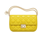Miss Dior Promenade large pouch in Jaune Vif leather S0231OGAI M108