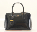 PRADA Patent Leather Two Handle Bag 0837 in Royal blue 0837