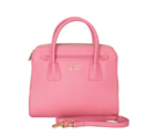 PRADA Saffiano Cuir and City Calf Leather Tote Bag BN2596 in Cherry pink BN2596