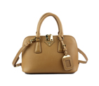 PRADA Saffiano Leather 25CM Two Handle Bag 0811 in Apricot 0811