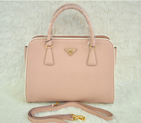 PRADA Saffiano Leather Tote Bag BN2609 in Nude pink 2609