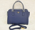 PRADA Saffiano Leather Tote Bag BN2609 in Royal blue 2609