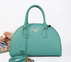 PRADA Saffiano Leather Two Handle Bag BL0854 in Lake blue BL0854