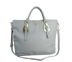 Prada BN1902 Original Calf Leather Tote Bag in Grey 1902