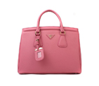 Prada Bluette Saffiano Leather Lux Handbag BN2402 in Cherry pink BN2402