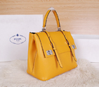 Prada Original Leather Tote Bag BN8905 Yellow BN8905