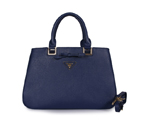 Prada Saffiano Calf Leather Tote Bag 2244 in Dark Blue 2244