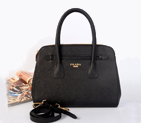Prada Saffiano Cuir Leather Tote Bag BN2549 in Black BN2549