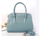 Prada Saffiano Cuir Leather Tote Bag BN2549 in Light Blue BN2549
