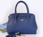 Prada Saffiano Cuir Leather Tote Bag BN2549 in Royal blue BN2549