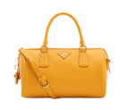Prada Saffiano Leather Handbag BL0797 in Yellow BL0797