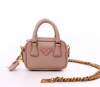 Prada Saffiano Leather Mini Tote Bag BL0705 in Pink BL0705