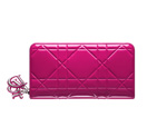Rose Royale glossy leather Tutti Dior Voyageur wallet S0047PVDC M362
