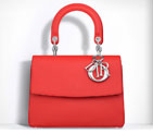 Small Be Dior flap bag in Papaye smooth calfskin M0981PVPU M09O