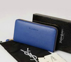 Yves Saint Laurent Zippy Wallet 241153 Blue 241153