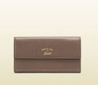 gucci swing leather continental wallet 354496